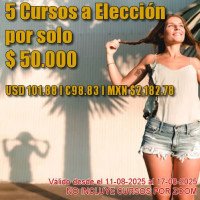 5 Cursos por $50.000