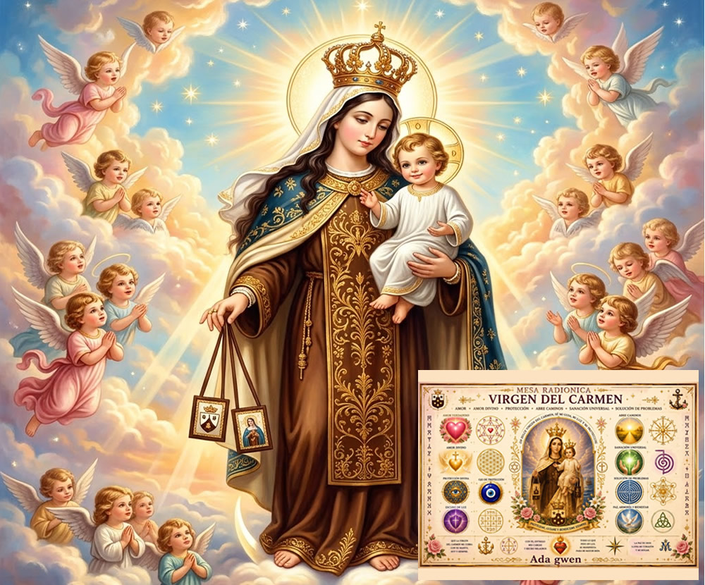Curso Online de Mesa Radiónica Virgen del Carmen