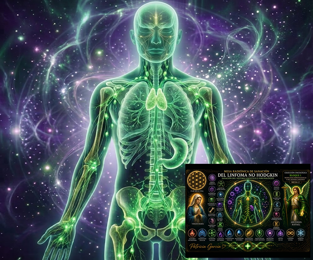 Curso Online de Mesa Radiónica Sanación del Linfoma de No Hodgkin - Colección Oncológica - Bloque I - Neoplasias Hematológicas y del Sistema Linfático - Mesa 2