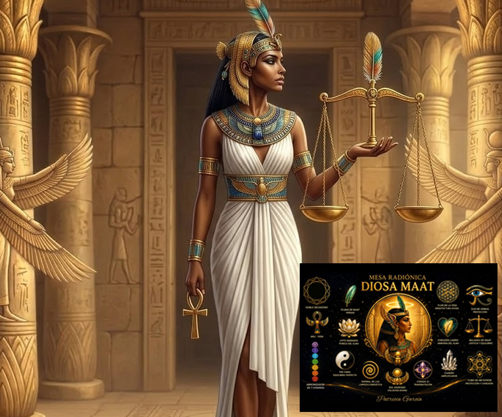 Curso Online de Mesa Radiónica de la Diosa Maat