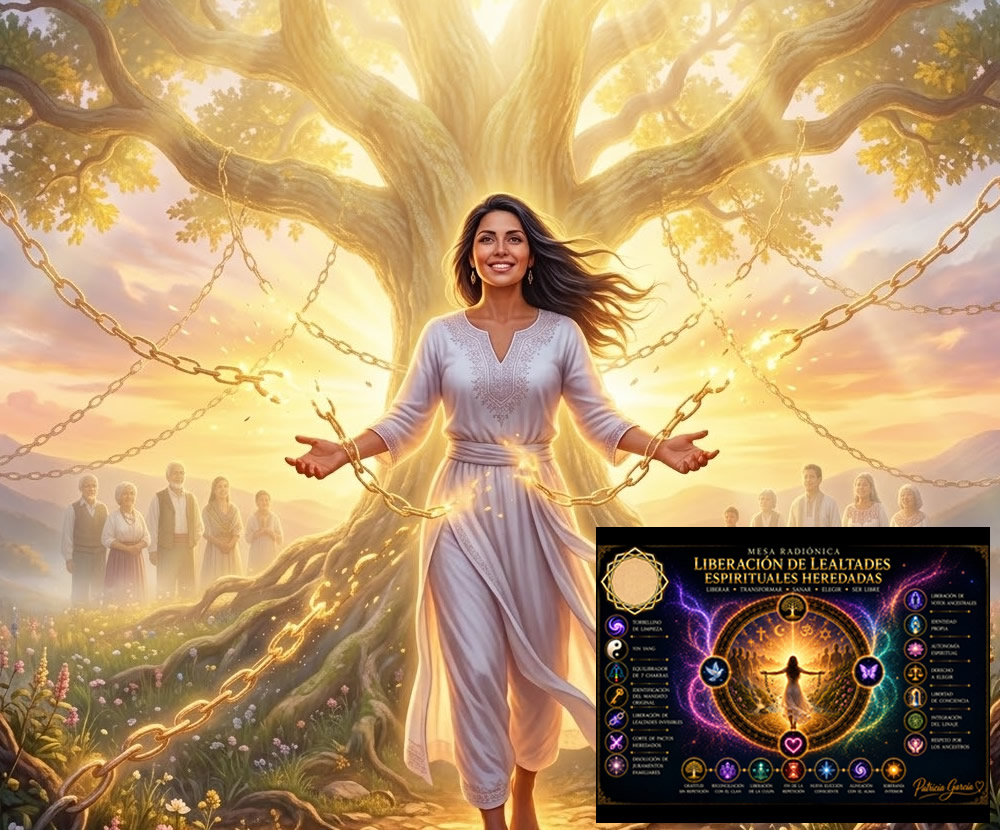 Curso Online de Mesa Radiónica Liberación de Lealtades Espirituales Heredadas